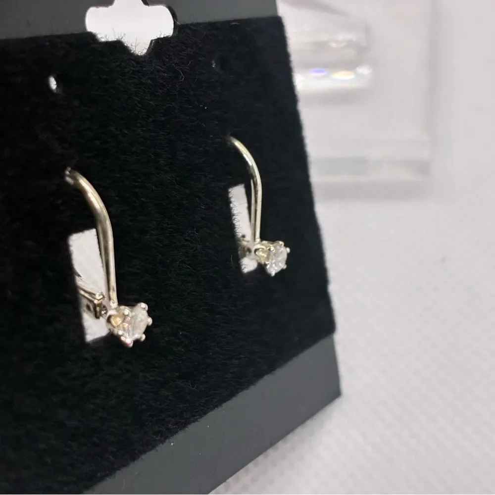 3For$20 Silver-Tone Crystal Drop Earrings